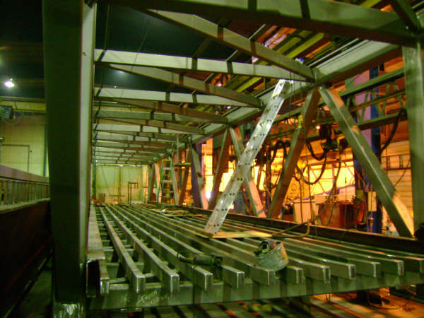 In-shop steel fabrication inspection.